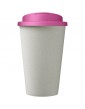Americano® Eco 350 ml kelioninis puodelis iš perdirbto plastiko su dangteliu, kuris apsaugo nuo apsišlakstymo