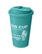 Americano® Renew 350 ml šilumą izoliuojantis kelioninis puodelis su dangteliu, kuris apsaugo nuo apsišlakstymo, iš perdirbtų medžiagų
