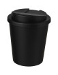 Americano® Espresso 250 ml kelioninis puodelis iš perdirbto plastiko su dangteliu, kuris apsaugo nuo apsišlakstymo