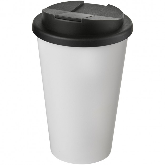Americano® 350 ml kelioninis puodelis su dangteliu, kuris apsaugo nuo apsišlakstymo