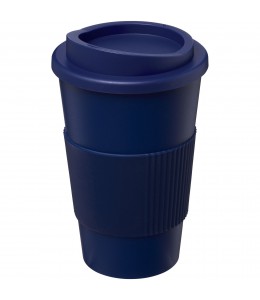 Americano® 350 ml šilumą izoliuojantis kelioninis puodelis su silikonine apsauga nuo karščio