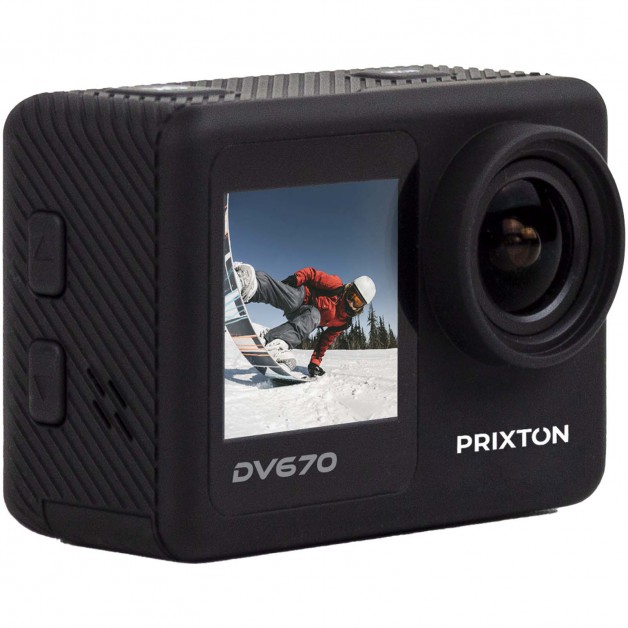 Prixton DV670 4K dviejų ekranų veiksmo kamera (go pro)
