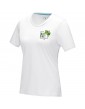 Azurite moteriški marškinėliai trumpomis rankovėmis pagaminti iš GOTS organinės medžiagos