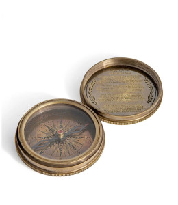 Antikinio stiliaus kišeninis kompasas