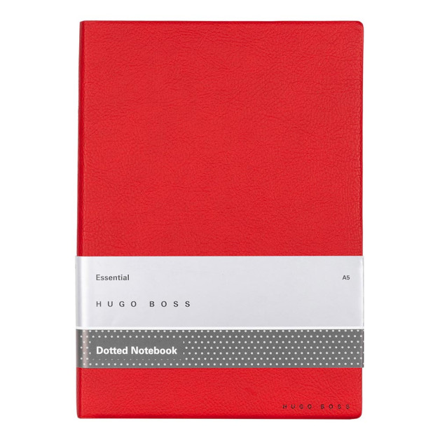 Užrašinė Essential Storyline Red, A5 formatas, lapai su taškeliais