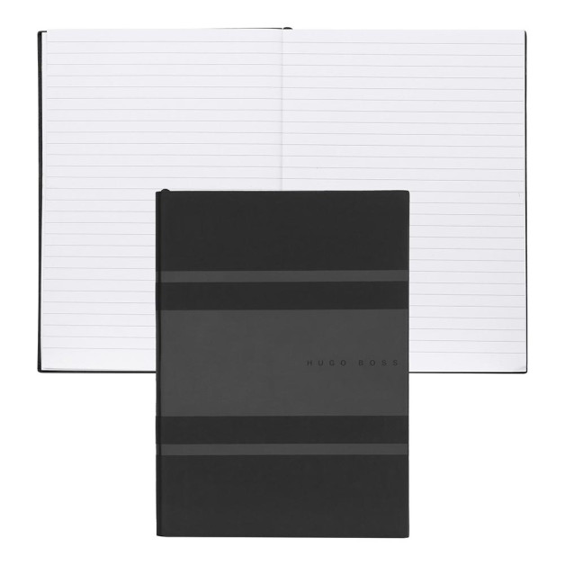 Užrašinė Essential Gear Matrix Black, A5 formatas, lapai su linijomis