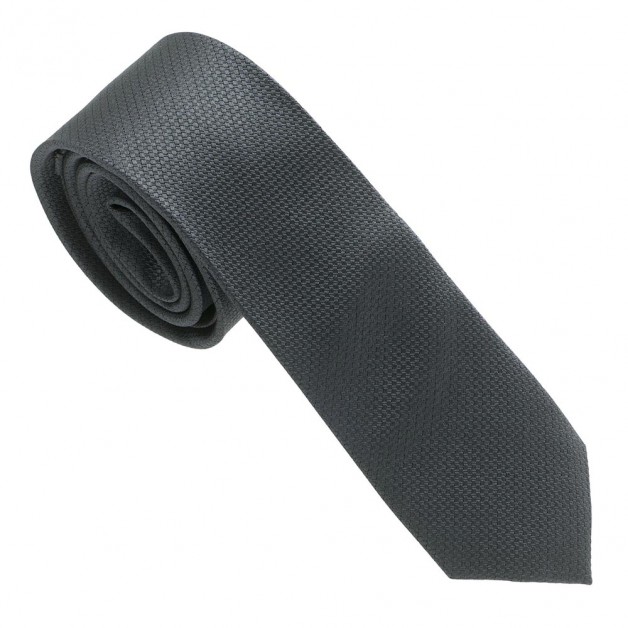 Šilkinis kaklaraištis Uomo Dar Grey