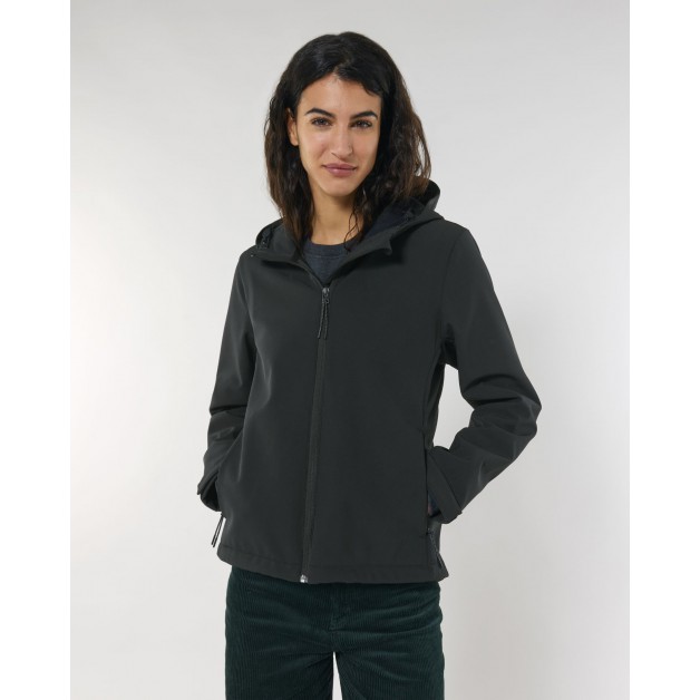 STELLA DISCOVERER Moteriška softshell striukė su gobtuvu