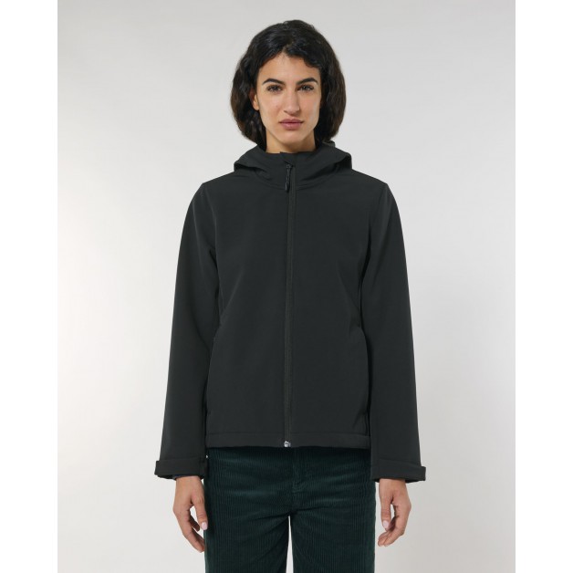 STELLA DISCOVERER Moteriška softshell striukė su gobtuvu