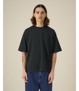 ASHER unisex storesnio trikotažo dėžutės silueto marškinėliai