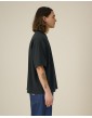 ASHER unisex storesnio trikotažo dėžutės silueto marškinėliai