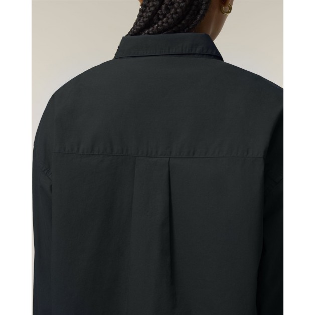 STELLA STYLER marškiniaiMoteriški laisvo kirpimo marškiniai iš poplino