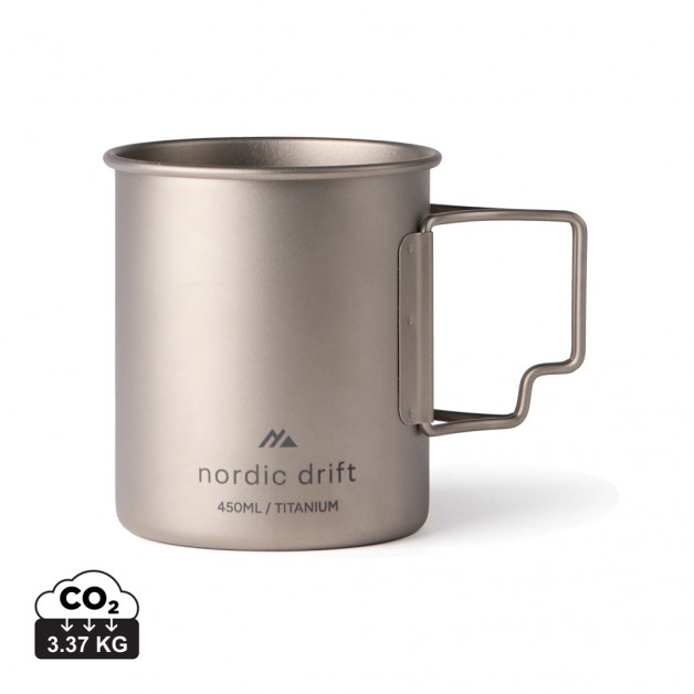 NORDIC DRIFT TRAIL ultralengvas titano puodelis, 450ml