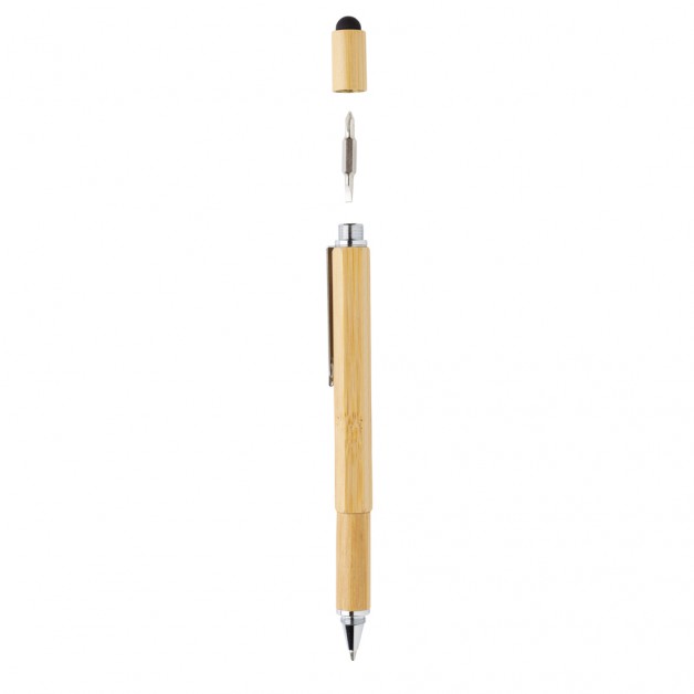 Bamboo 5in1 rašiklis-įrankis