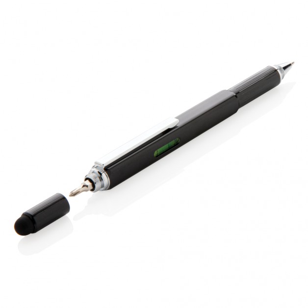 5in1 aliuminis rašiklis-įrankis