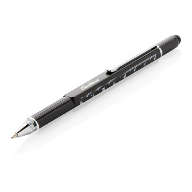 5in1 aliuminis rašiklis-įrankis
