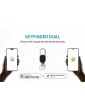 KEYFINDER Dual raktų pakabukas su vietos nustatymu visame pasaulyje