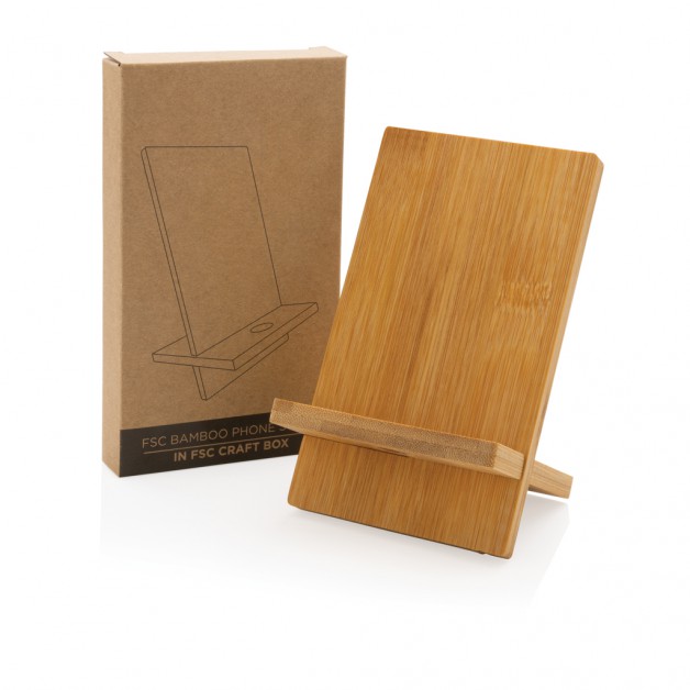 FSC® bambuko mobilaus telefono stovas