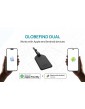 Globefind Dual RCS bagažo etiketė su vietos nustatymu visame pasaulyje Globefind Dual RCS bagažo etiketė su vietos nustatymu visame pasaulyje