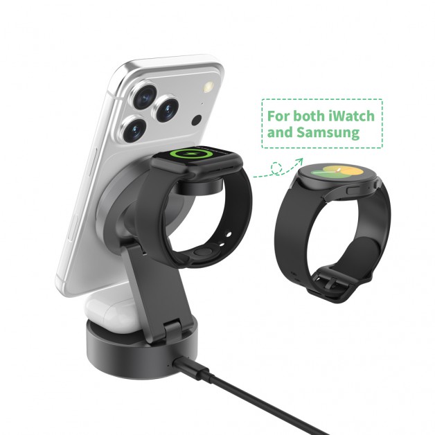 QUANTUM RCS ultra-fast wireless 3-in-1 kroviklis, 25W
