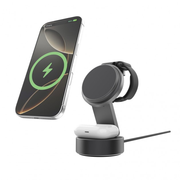 QUANTUM RCS ultra-fast wireless 3-in-1 kroviklis, 25W