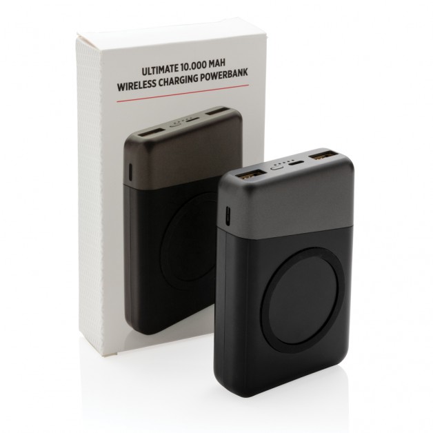 Ultimate 10.000 mAh belaidė įkrovimo stotelė ir energijos talpykla (powerbank)