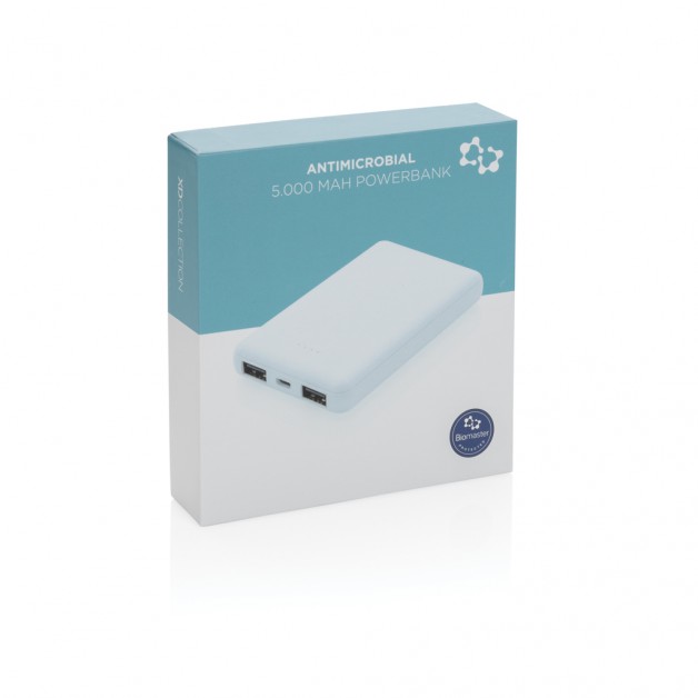 5.000 mAh antimikrobinė energijos talpykla (powerbank)