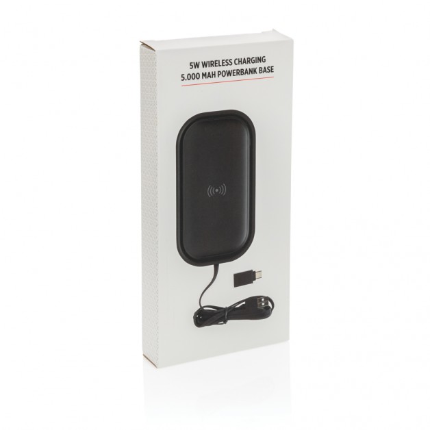 Belaidė įkrovimo stotelė Base 5.000 mAh energijos talpykla (powerbank)