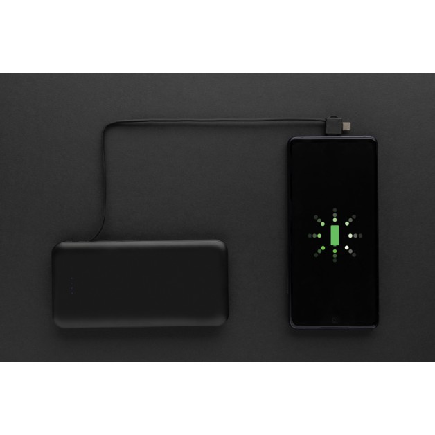 Lockhart 10000 mah RCS sertifikuoto perdirbto plastiko išorinė baterija (power bank įkroviklis)