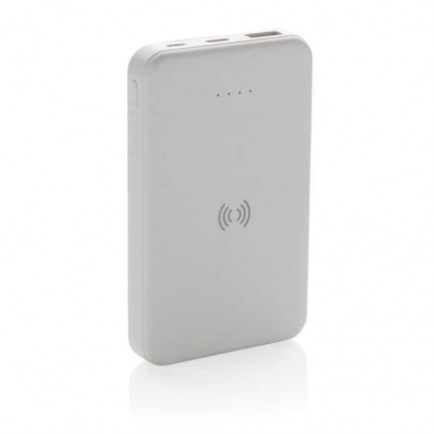 RCS 5000 mah perdirbto plastiko belaidė išorinė baterija (power bank įkroviklis), 5W