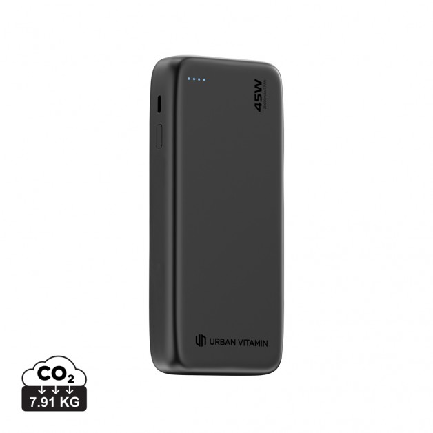 Urban Vitamin San Mateo 20 000 mAh perdirbto plastiko išorinė baterija (power bank įkroviklis), 45W PD