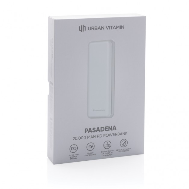 Urban Vitamin Pasadena 20.000 mAh 18W PD energijos talpykla (powerbank)