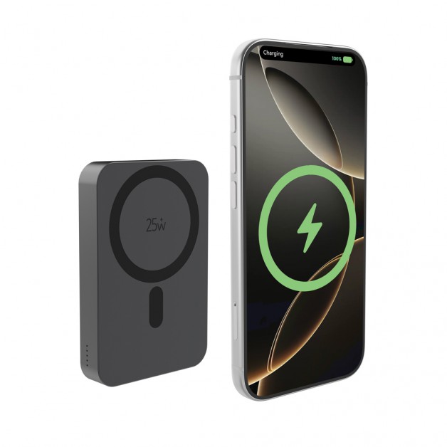 QUANTUM RCS itin greita magnetinė 10 000 mAh išorinė baterija (power bank įkroviklis), 25W