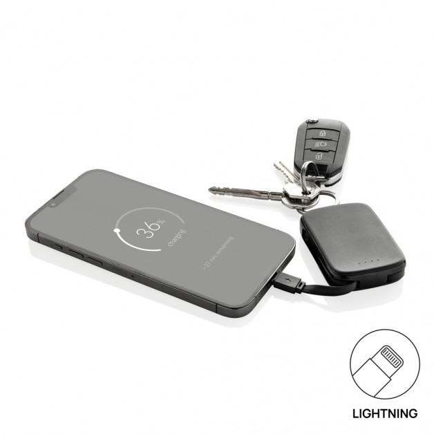 NEXO 2000 mAh išorinė baterija (power bank įkroviklis) raktų pakabukas
