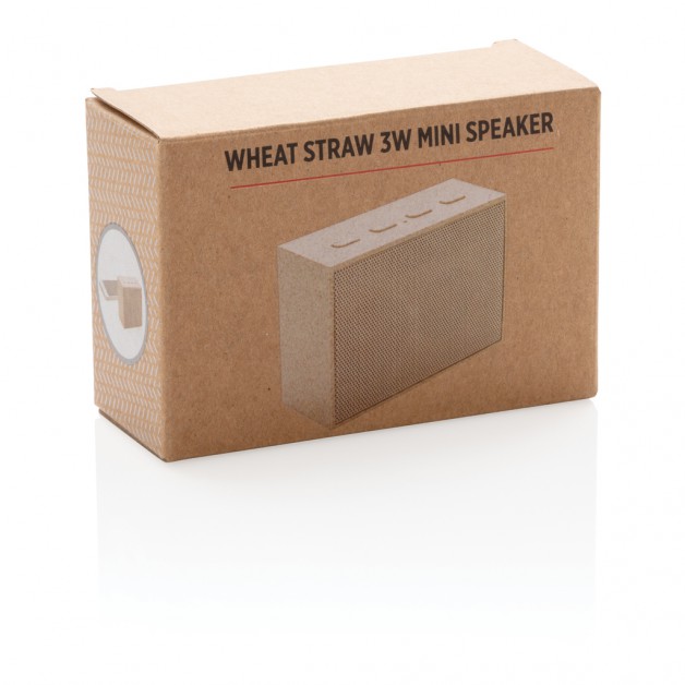 Wheat straw 3W mini belaidė garso kolonėlė