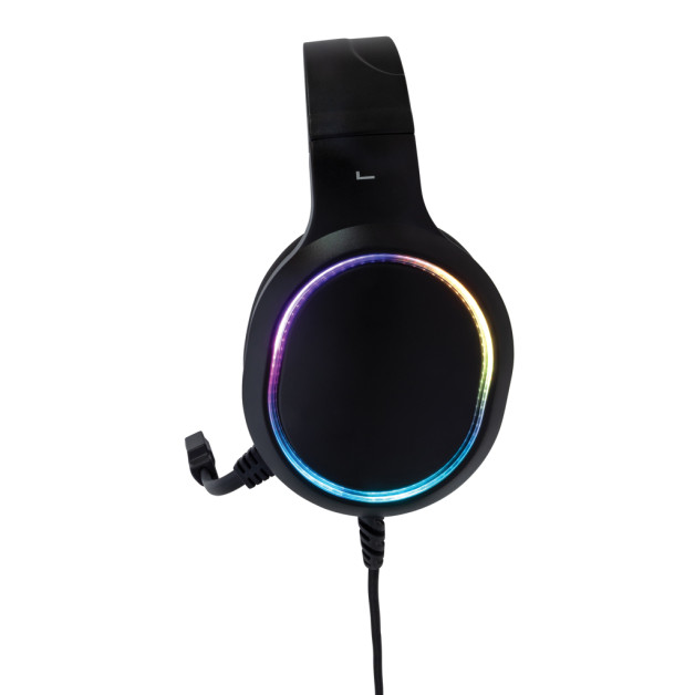 RGB gaming šviečiančios ausinės su mikrofonu