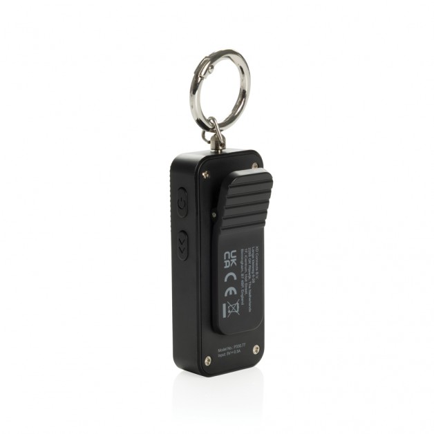 GuardBuddy RCS asmeninis aliarmas, įkraunamas per USB‑C GuardBuddy RCS asmeninis aliarmas, įkraunamas per USB‑C