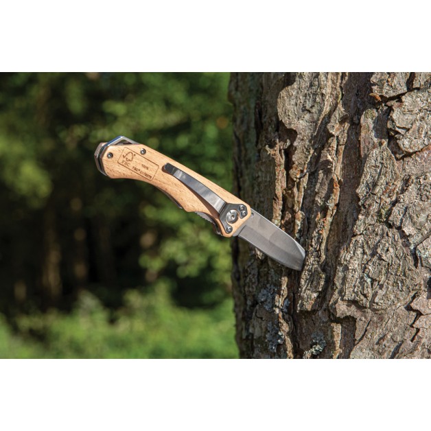Outdoor kišeninis peilis su FSC® medienos rankena