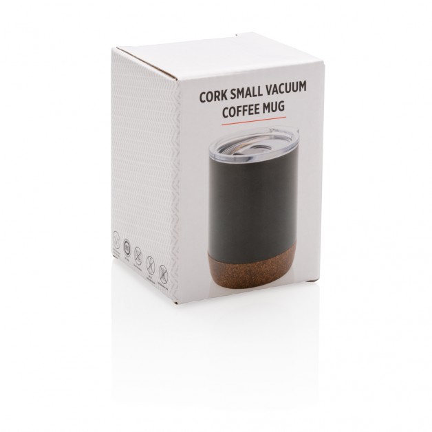 Cork mažas, vakuuminis kavos puodelis