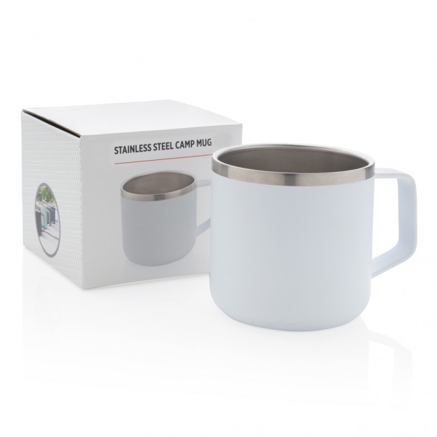 Stainless nerūdijančio plieno, stovyklavietės puodelis, 350 ml