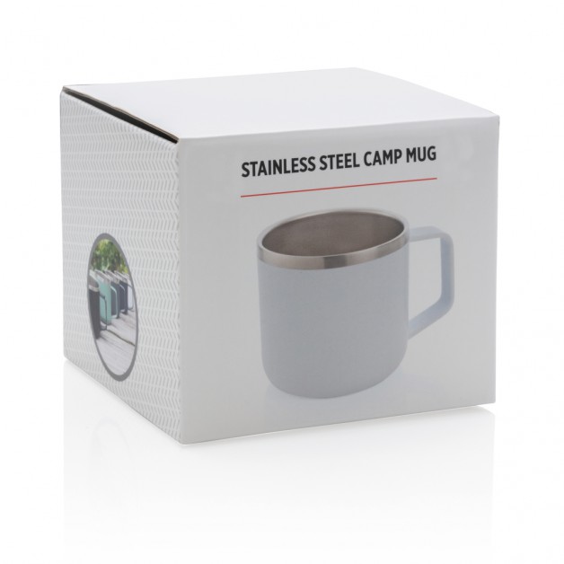 Stainless nerūdijančio plieno, stovyklavietės puodelis, 350 ml