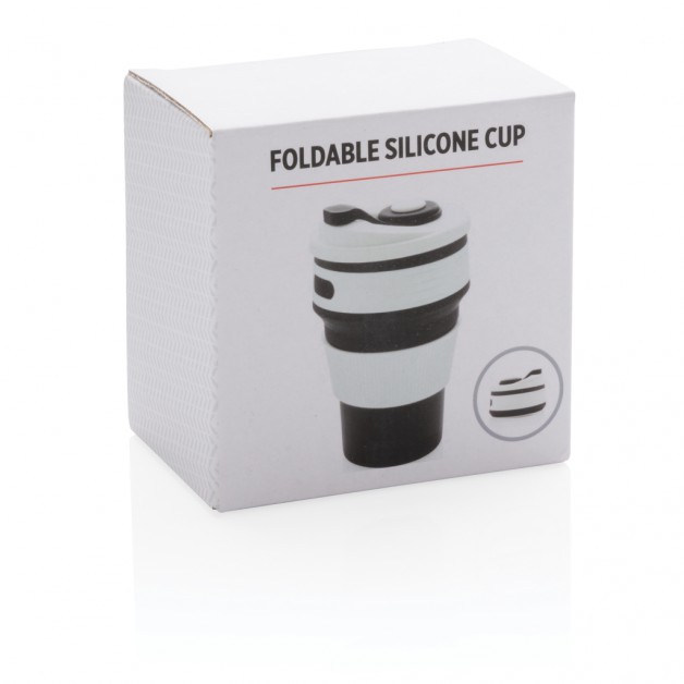 Foldable sulankstomas silikoninis puodelis