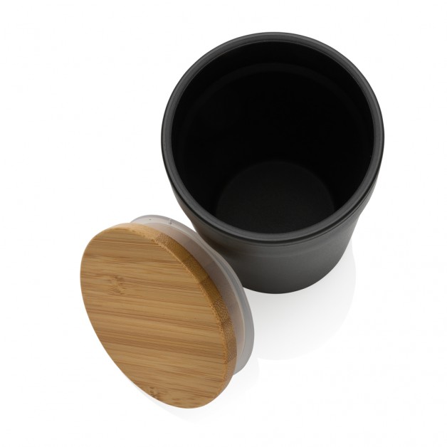 GRS RPP kelioninis puodelis su dangteliu iš FSC® bambuko