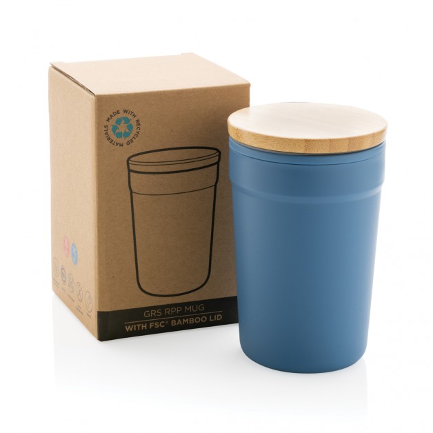 GRS RPP kelioninis puodelis su dangteliu iš FSC® bambuko, 300 ml GRS RPP kelioninis puodelis su dangteliu iš FSC® bambuko, 300 ml