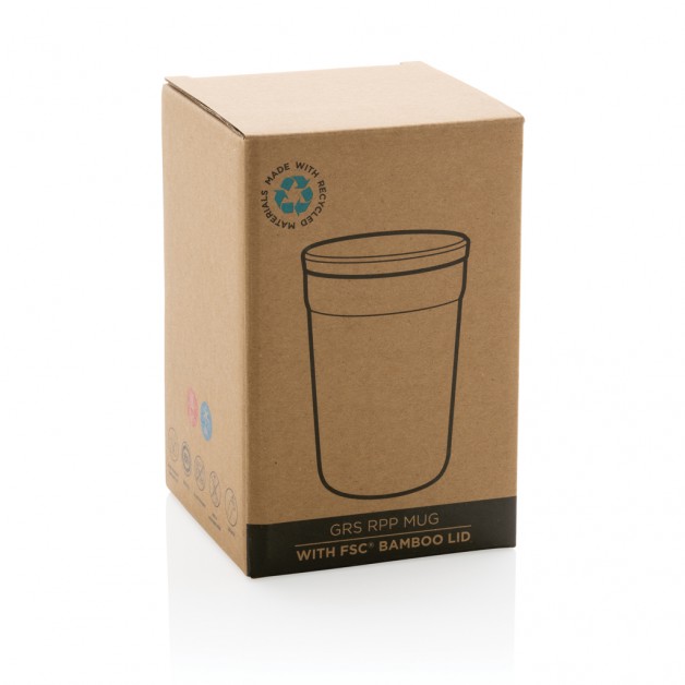 GRS RPP kelioninis puodelis su dangteliu iš FSC® bambuko, 300 ml GRS RPP kelioninis puodelis su dangteliu iš FSC® bambuko, 300 ml