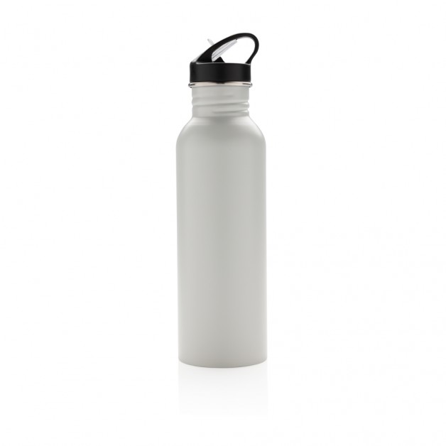 Deluxe stainless steel nerūdijančio plieno sportinė gertuvė su šiaudeliu, 710 ml