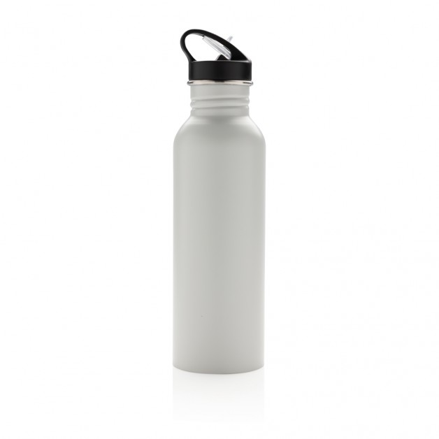 Deluxe stainless steel nerūdijančio plieno sportinė gertuvė su šiaudeliu, 710 ml
