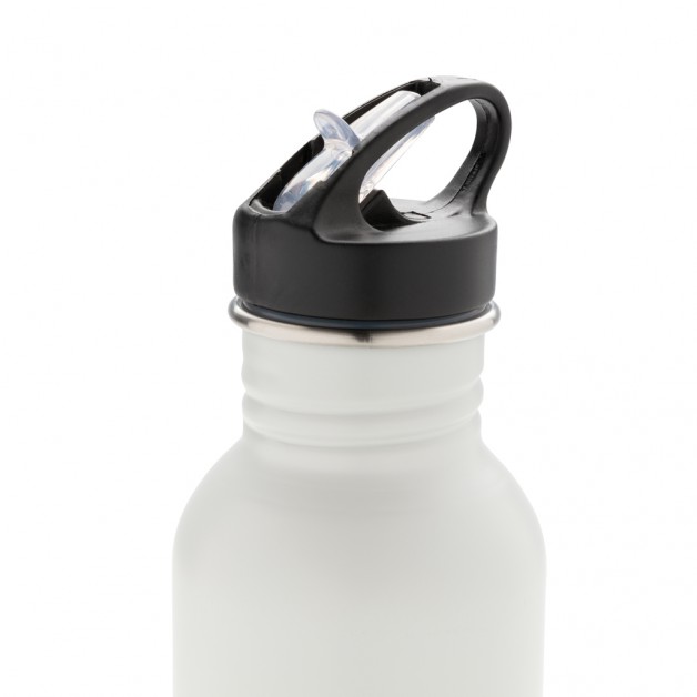 Deluxe stainless steel nerūdijančio plieno sportinė gertuvė su šiaudeliu, 710 ml