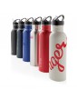 Deluxe stainless steel nerūdijančio plieno sportinė gertuvė su šiaudeliu, 710 ml