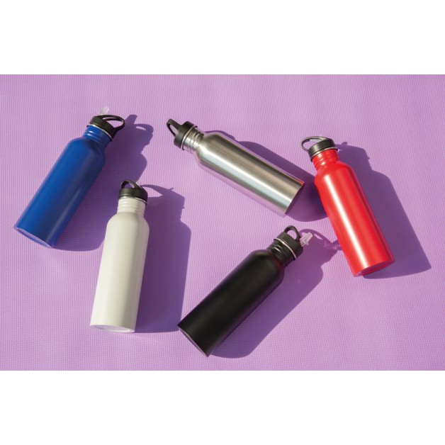 Deluxe stainless steel nerūdijančio plieno sportinė gertuvė su šiaudeliu, 710 ml